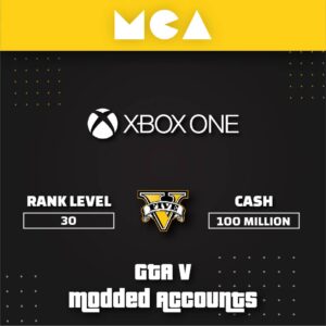 XBOX ONE GTA V ONLINE MODDED ACCOUNT WITH 100 MILLION in CASH + CARS & RP LEVEL 30