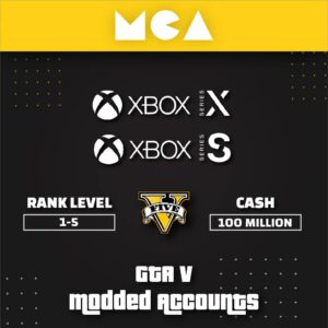 XBOX SERIES X/S GTA V ONLINE MODDED ACCOUNT WITH 100 MILLION in CASH + CARS & RP LEVEL 1-5