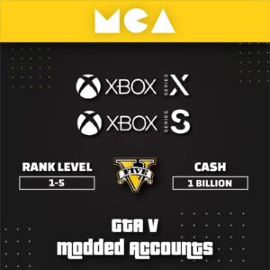 XBOX SERIES X/S GTA V ONLINE MODDED ACCOUNT WITH 1 BILLION in CASH + CARS & RP LEVEL 1-5